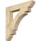 Ekena Millwork Merced Slat Rough Sawn Bracket, Douglas Fir, 6"W x 38"D x 38"H BKT06X38X38MRC06RDF - alternate 1